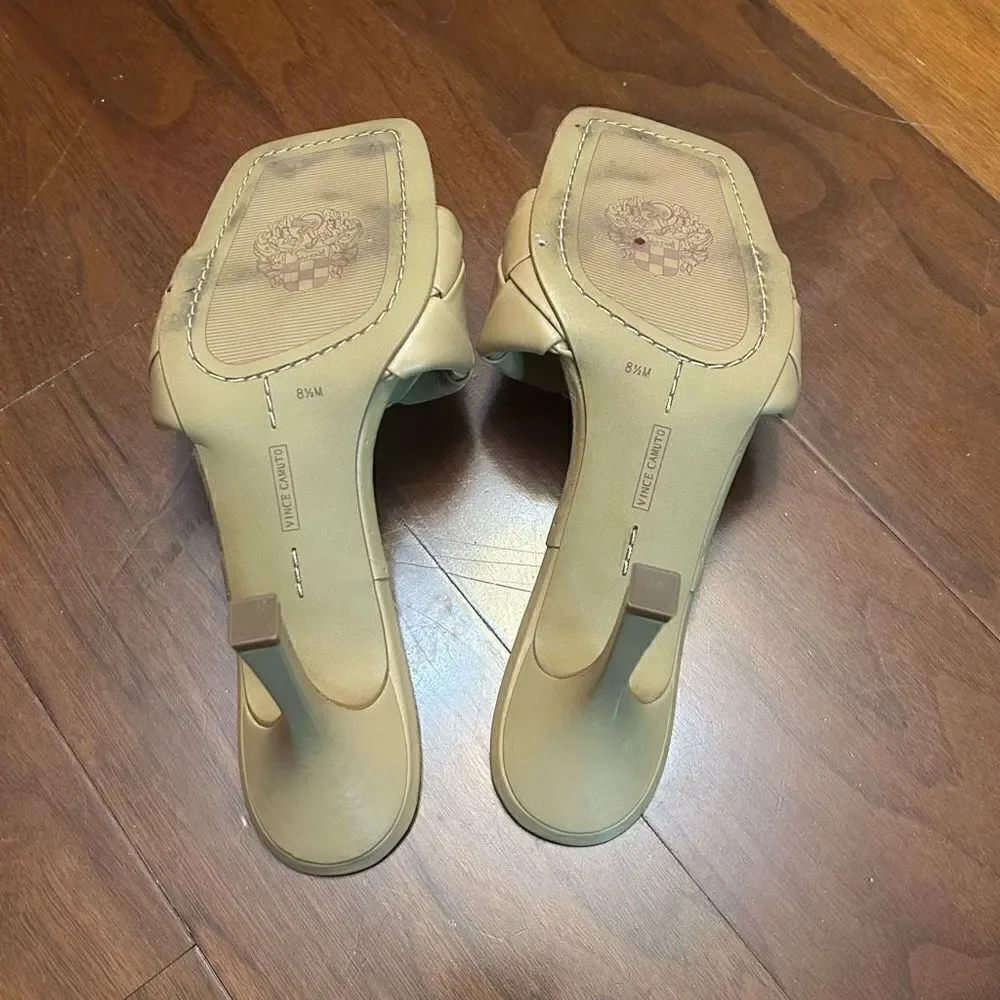 Antonio Melani‎ Brelanie strap mules heel size 8.5 in tan